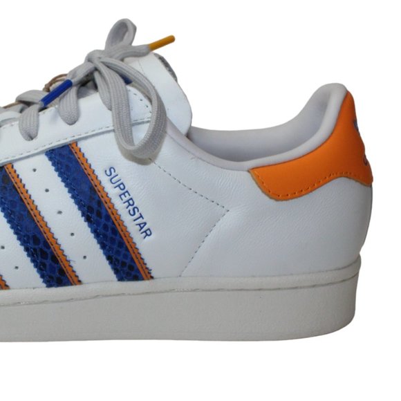 Adidas Superstar 'White Orange Rush Snakeskin' Men's 10.5 NEW! FZ6476 - Picture 6 of 14